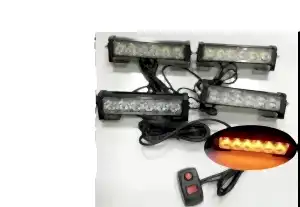 Çakar Lamba Uyumlu Power Ledli 4'Lü Kırmızı-Beyaz/Mavi-Beyaz 12V