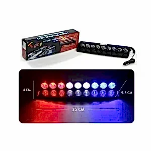 Flaş Led Uyumlu Çakarlı 27W Kırmızı-Beyaz-Mavi 8 Fonksiyonlu / Lapa175