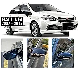 Fiat Linea Uyumlu (2007-2015) Batman Yarasa Ayna Kapağı (Parlak Siyah)