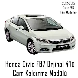 Honda Civic Uyumlu Cam Kaldırma Modülü 4Cam 2012-2013