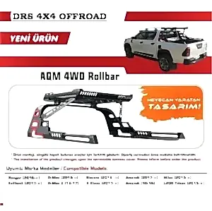 Mitsubishi L200 Uyumlu Triton 2015-Rollbar Drs 4X4 Offroad