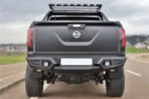 Nissan Navara Uyumlu 2016+ Arka Demir Tampon Aqm-M20