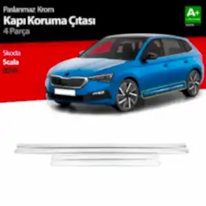 Skoda Scala Uyumlu Krom Kapı Koruma Çıtası 4 Parça. 2019 Üzeri.