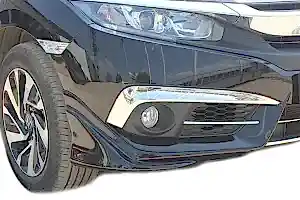 Honda Civic Uyumlu 10 Sis Farı Kaşı 2 Parça. P. Çelik 2016 Ve