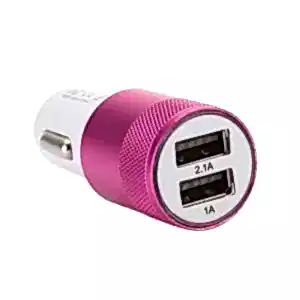 Çakmak Soketi Çift Usb'li-Pembe / Icca84-3
