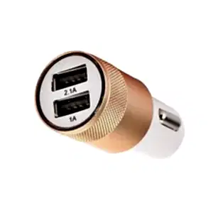 Çakmak Soketi Çift Usb'li-Altın / Icca84-1