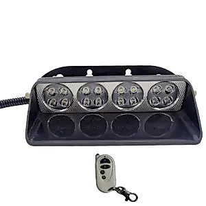 Cam İçi Çakar Lamba Uzaktan Kumandalı 16 Led 24W 12V Kırmızı-Mavi / Lapa520