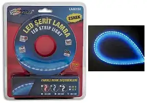 Ledli Şerit Lamba 12V Mavi (30Cm) / Laak152-2