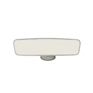 Vantuzlu İç İlave Ayna 24 Cm Beyaz / Ayıc96