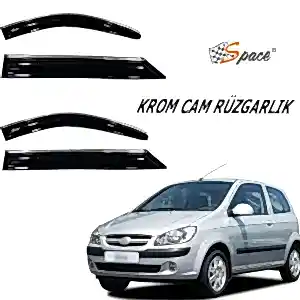 Krom Cam Rüzgarlığı 1.2Mm  Hyundai Getz 2002 4'Lü / Caru447