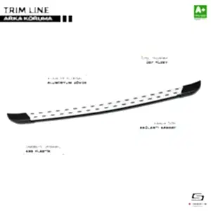 Ford Connect Uyumlu Trimline Gri Arka Koruma 2002-2008