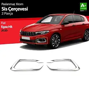 Fiat Egea Uyumlu Hatchback Krom Sis Çerçevesi 2 Parça. 2020 Üzeri