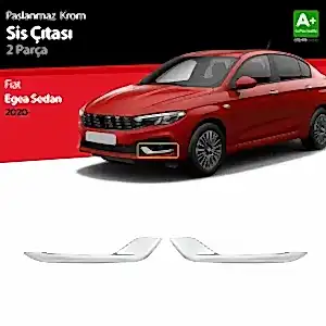 Fiat Egea Uyumlu Sedan Krom Sis Çıtası 2 Parça. 2020 Üzeri