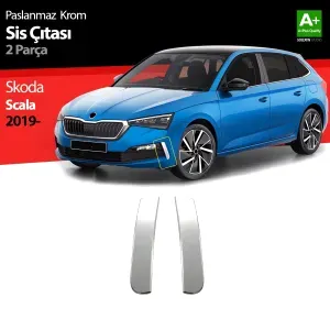 Skoda Scala Uyumlu Krom Sis Çıtası 2 Parça 2019 Üzeri