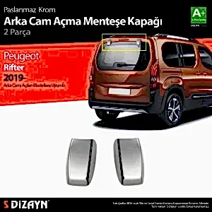 Umlu Krom Arka Cam Açma Menteşe Kapağı 2 Parça 2019 Üzeri