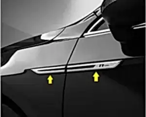 Volkswagen Passat Uyumlu B8 Abs Krom Çamurluk Çıtası 4 Parça. R Line 2015 Ve Üzeri