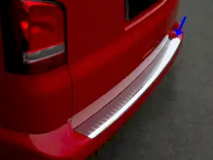 Volkswagen T5 Uyumlu Transporter Krom Arka Tampon Eşiği 2003-2015