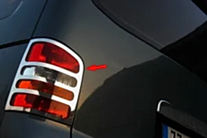 Volkswagen T5 Uyumlu Caravelle Krom Stop Çerçevesi 2 Parça 2004-2015