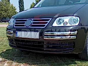 Volkswagen Caddy Uyumlu Krom Ön Tampon Kaşı 4 Parça. 2004-2010
