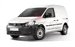 Volkswagen Caddy Uyumlu Krom Ön Tampon Çıtası Trendline 3 Parça 2010-2015