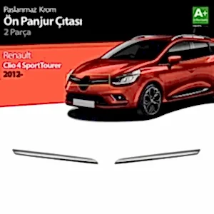 Renault Clio Uyumlu 4 Sport Tourer Krom Ön Panjur 2 Parça. 2012 Üzeri