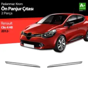 Renault Clio Uyumlu 4 Hatchback Krom Ön Panjur 2 Parça. 2012 Üzeri