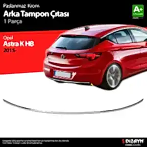 Opel Astra Uyumlu K Hatchback Krom Arka Tampon Çıta 2015 Üzeri