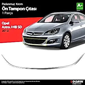Opel Astra Uyumlu J Krom Ön Tampon Çıtası 2012 Üzeri