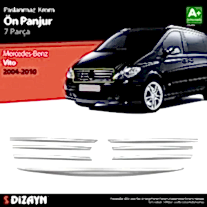 Mercedes Vito Uyumlu Krom Ön Panjur 7 Parça 2004-2010