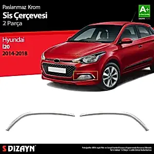 Hyundai İ20 Uyumlu Krom Sis Farı Çerçevesi 2 Parça. 2014-2018