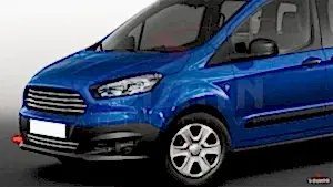 Ford Courier Uyumlu Krom Ön Tampon Çıta 2 Parça. Orj Model Geniş Model 2014-2017