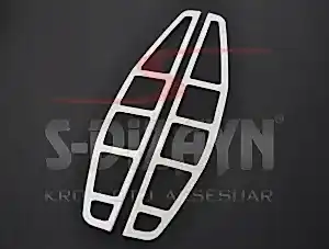 Fiat Doblo Uyumlu Krom Stop Çerçevesi 2 Parça 2000-2006