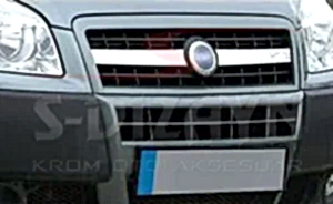 Fiat Doblo Uyumlu Krom Ön Panjur 2 Parça 2006-2010