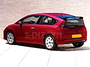 Citroen C4 Uyumlu Krom Kapı Kolu 2 Kapı 2005-2010