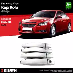 Chevrolet Cruze Uyumlu Sedan Krom Kapı Kolu 4 Kapı 2009 Üzeri