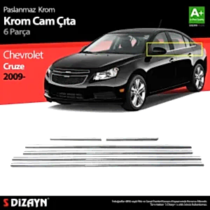 Chevrolet Cruze Uyumlu Sedan Krom Cam Çıtası 6 Parça 2009 Üzeri