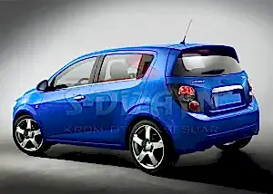 Chevrolet Aveo Uyumlu 2 Hatchback Krom Cam Çıtası 4 Parça 2012 Üzeri