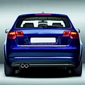 Audi A3 Uyumlu Krom Bagaj Alt Çıtası 2004-2012 (4 Kapı)