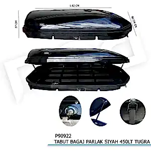 Tabut Port Bagaj Parlak Siyah 450Lt Tuğra