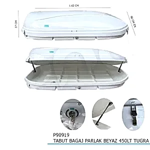 Tabut Port Bagaj Beyaz 450Lt Tuğra