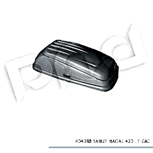 Tabut Port Bagaj 420Lt Gri 155X85X45 Cm