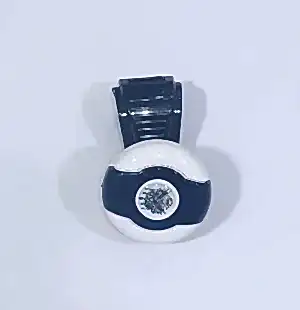 Beyaz-Siyah Dönebilen Vites Topuzu Tuğra Stickerlı