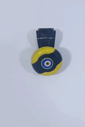 Sarı-Siyah Dönebilen Vites Topuzu Nazar Boncuğu Stickerlı