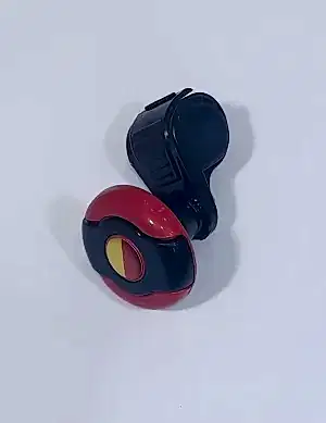 Kırmızı-Siyah Dönebilen Vites Topuzu Sarı Kırmızı Stickerlı