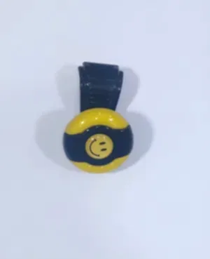 Sarı-Siyah Dönebilen Vites Topuzu Gülen Yüz Stickerlı
