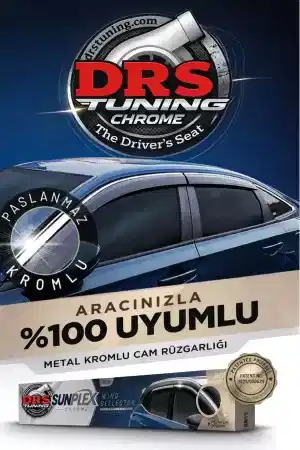Sunplex Citroen C5 Aircross 2019+ Kromlu Cam Rüzgarlığı Paslanmaz Çelik Kromlu