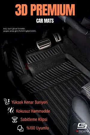S-Dizayn Hyundai I10 3D Pro Havuzlu Paspas 2013-2019 A+ Kalite