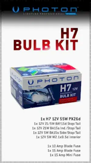 Photon H7 Bulb Kit (Çoklu Lamba Set)