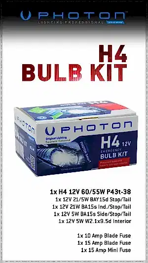 Photon H4 Bulb Kit (Çoklu Lamba Set)