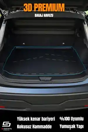 S-Dizayn Audi A4 3D Pro Bagaj Havuzu 2016-2025 A+ Kalite